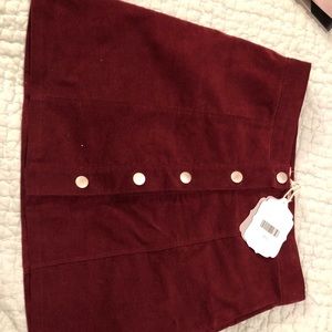 Burgundy skirt